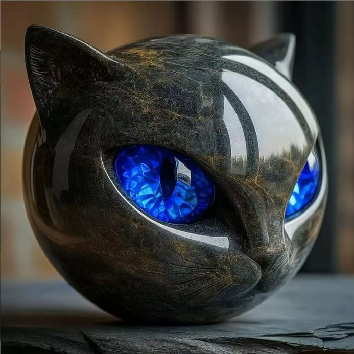 Resin Ornament Cat ball