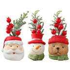 Resin Christmas Gnome Doll Santa Snowman Decoration Ornament